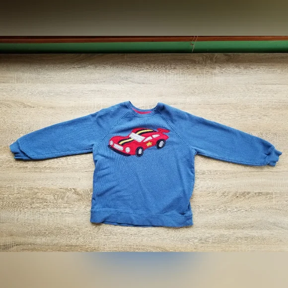 2013 vguc Hanna Andersson race car sweatshirt size 140cm size 10 - Picture 2 of 10